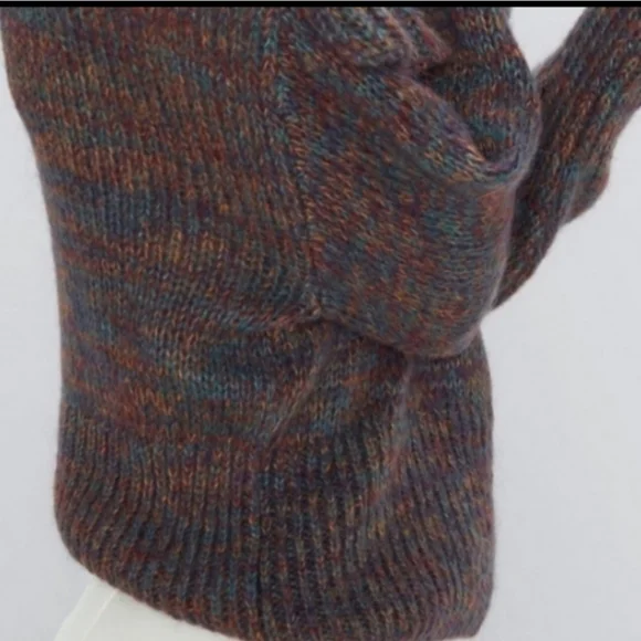 Zara Multicolor Cowl Neck Sweater with Ruffle Detailing - Picture 3 of 5